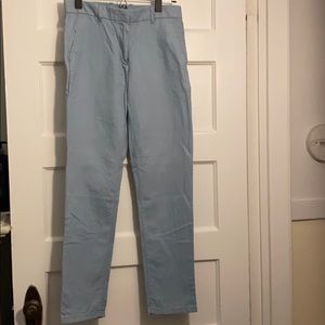 Blue linen cotton pants